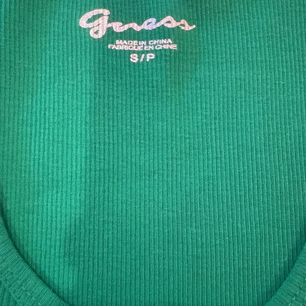 Guess Emerald Ribbed Tank Top - Picture 3 of 6